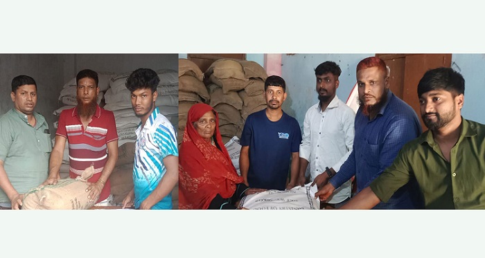 কচুয়ায় হতদরিদ্রের মাঝে খাদ্য বান্ধব কর্মসূচির চাল বিতরণ