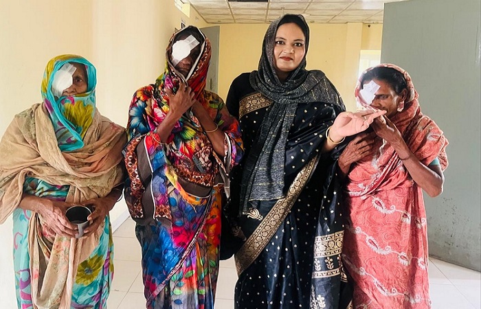 বিজয়ীর উদ্যোগে রোগীদের বিনামূল্যে চোখের ছানী অপারেশন